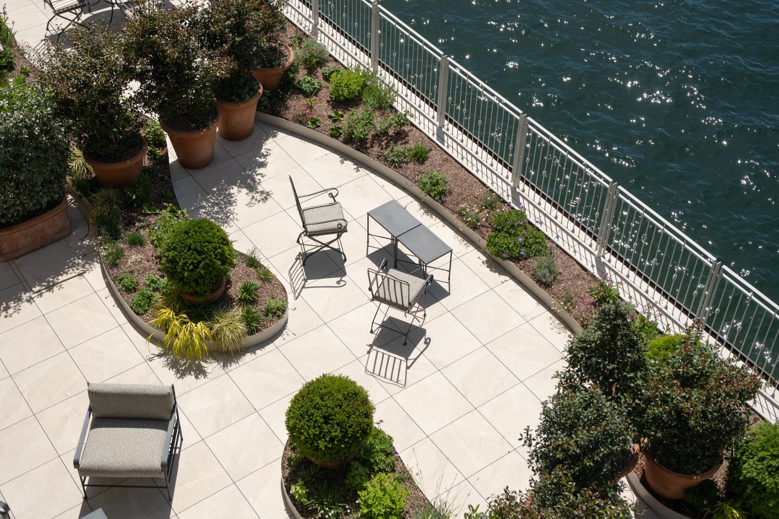 Suite Genazzini private garden terrace from above - Palazzo Genazzini